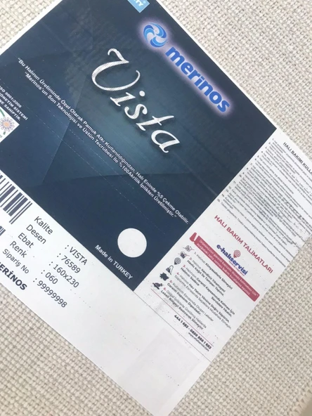 Merinos Halı Vista 76589 060 Serisi Triko Akrilik Salon Oturma Yatak Odası Halısı - Resim 8