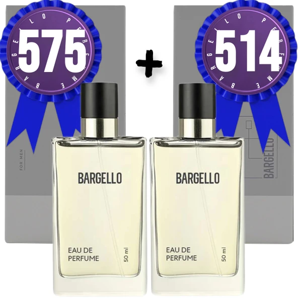 Bargello Parfüm 514 Erkek Oriental 50 ML + 575 Erkek Woody 50 ML EDP