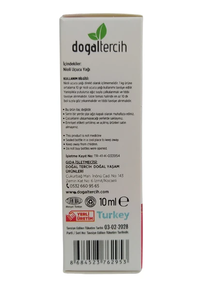 Doğaltercih Nioli Uçucu Yağı 10 ml %100 Saf ve Doğal (Niaouli Essential Oil) - 3