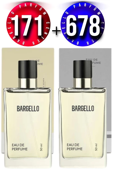 171 Kadın Parfüm Floral 50 Ml EDP + Bargello 678 Erkek Parfüm Woody 50 Ml EDP