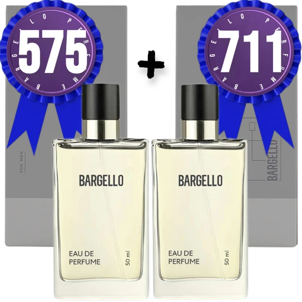 Bargello Parfüm 575 Erkek Woody 50 ML + 711 Erkek Fresh 50 ML EDP