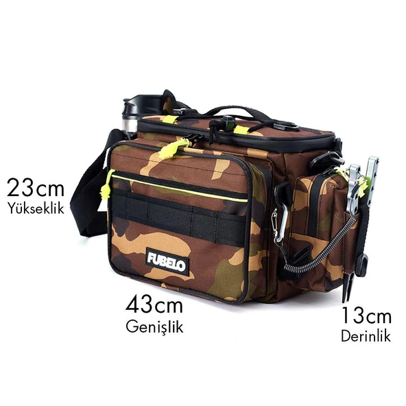 Fubelo Sider Balıkçı Çantası - Kahve - 6