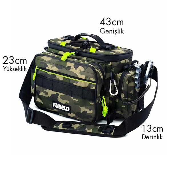 Fubelo Sider Balıkçı Çantası - Yeşil - Resim 6