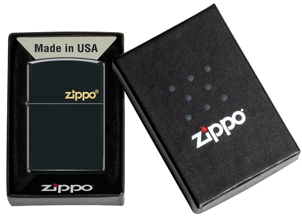 ZIPPO ÇAKMAK218 ZIPPO LOGO SİYAH 3 NUMARA