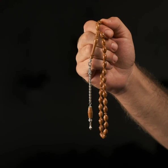 925 Ayar Gümüş Püsküllü Kuka Tesbih - 5