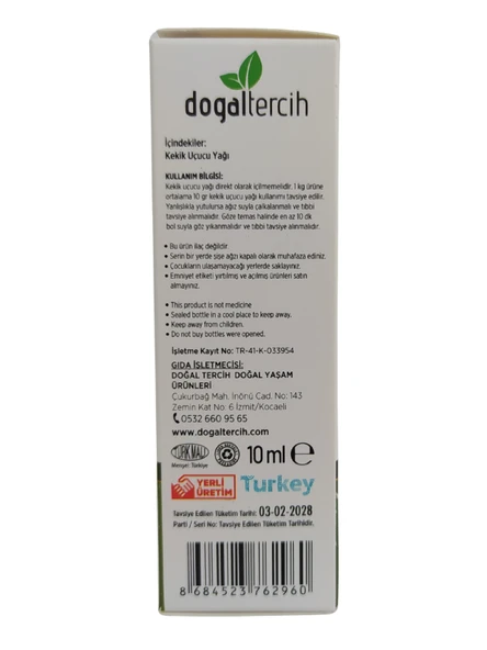 Doğaltercih Kekik Uçucu Yağı 10 ML , Seyreltilmemiş Saf %100 Doğal Kekik Yağı - 4