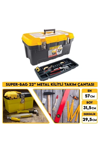 Super Bag 2078 22'' Metal Kilitli Takım Alet Çantası - 2