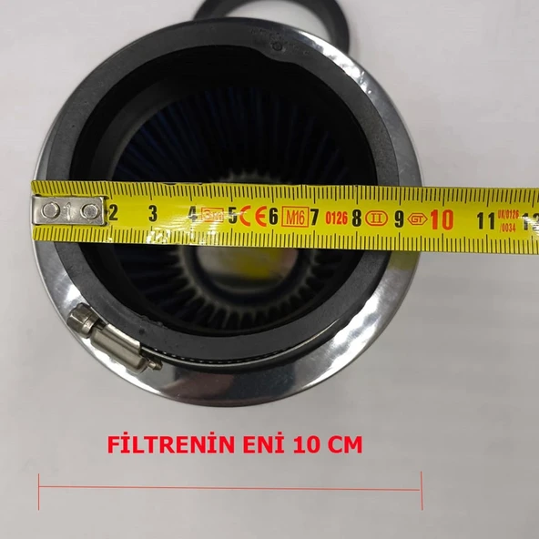 Ayarlanabilir Çaplı Açık Hava Filtresi Dar Mavi Renk 60mm-70mm-76mm - 3