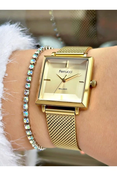 Ferrucci FC 0225 03537H.02 Çelik Kordon Kadın Kol Saati - Resim 2