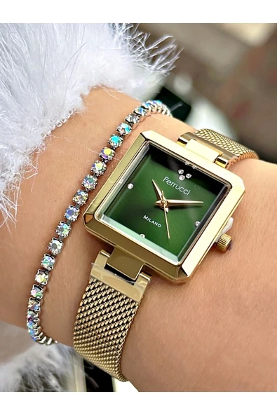 Ferrucci FC 0125 03467H.05 Çelik Kordon Kadın Kol Saati - Resim 3