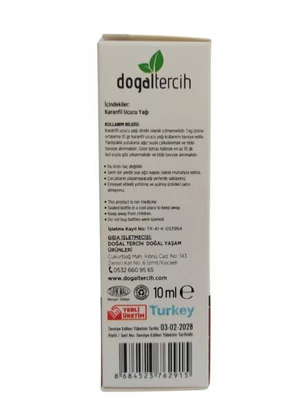 Doğaltercih Karanfil Uçucu Yağı 10 ML - Katkısız Saf Karanfil Yağı - 4
