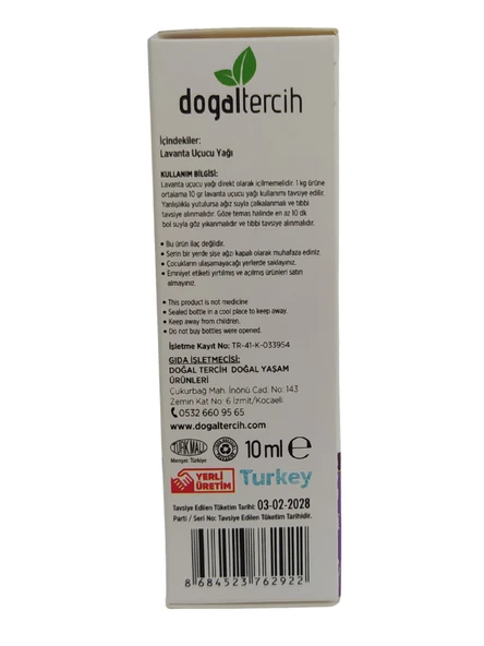 Doğaltercih Lavanta Uçucu Yağı 10 ml %100 Saf ve Doğal (Lavender Essential Oil) - 4