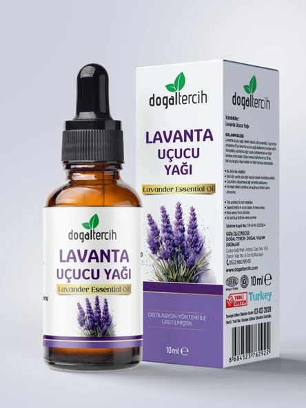 Doğaltercih Lavanta Uçucu Yağı 10 ml %100 Saf ve Doğal (Lavender Essential Oil)