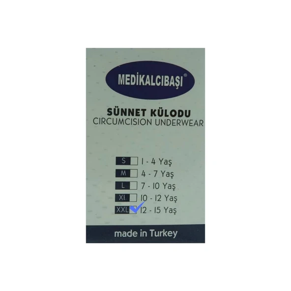 Medikalcıbaşı Sünnet Külodu (2Xl / 12-15 Yaş ) - 2