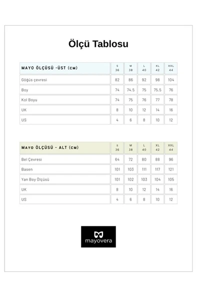 Mayovera Spor Şal Desen Lycralı Tasarım Mayo - 5