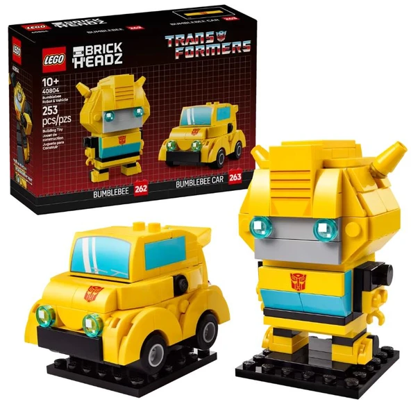 Lego Brickheadz Transformers Bumblebee Robot & Vehicle 40804