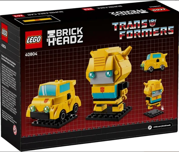 Lego Brickheadz Transformers Bumblebee Robot & Vehicle 40804 - Resim 4