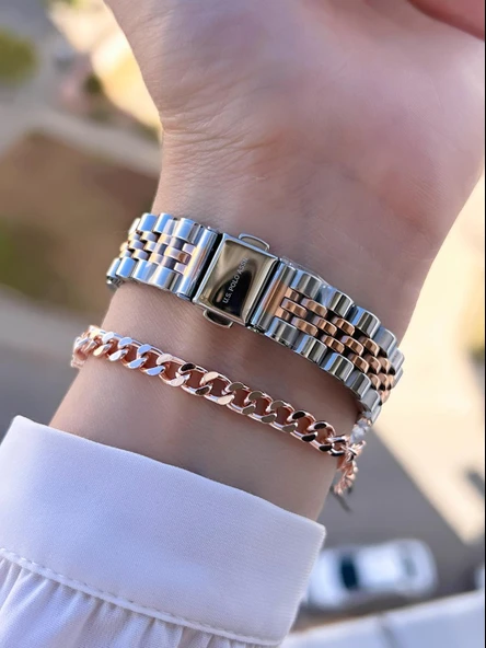 U.s.Polo Assn Çelik Kordon 2 Yıl Garantili 3 Atm Suya Dayanıklı Kadın Kol Saati+Bileklik UA.2085.M06 - Resim 3