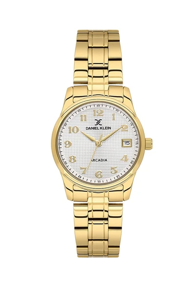 DANIEL KLEIN DK102-DK.1.14049-2 ALTIN KAPLAMA RAKAMLI KADIN KOL SAATİ