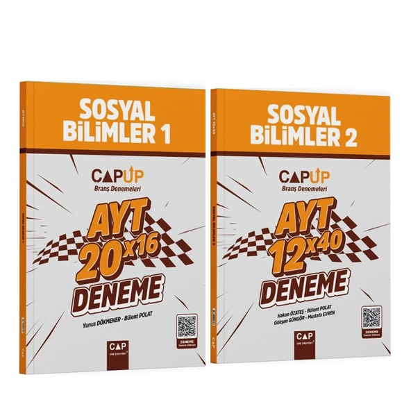Çap Yayınları AYT Sosyal Bilimler 1 ve 2 Deneme Seti 2 Kitap