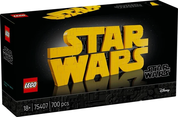 Lego Star Wars Parçalarla Yapılan Star Wars Logosu 75407 - 1