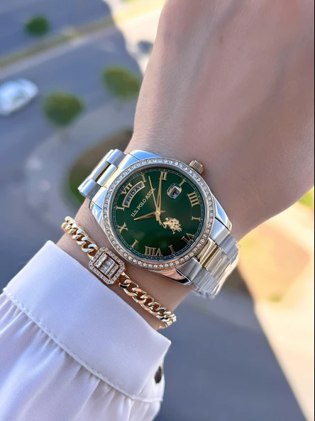 U.s.Polo Assn Çelik Kordon İç Fonksiyonları Aktif 5 Atm 2 Yıl Garantili Kadın Kol Saati UA.2054.S04 - Resim 2