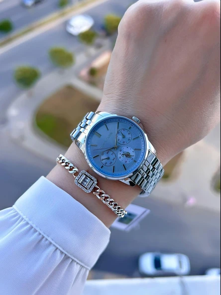 U.s.Polo Assn Çelik Kordon İç Fonksiyonları Aktif 5 Atm 2 Yıl Garantili Kadın Kol Saati UA.2076.S07 - Resim 2