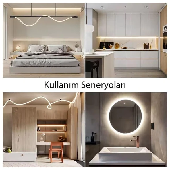 Powermaster PM-26417 Animasyonlu Bluetooth Neon RGB Kumaş Örgülü Hortum Led 5 Metre 201 Modlu - Resim 4