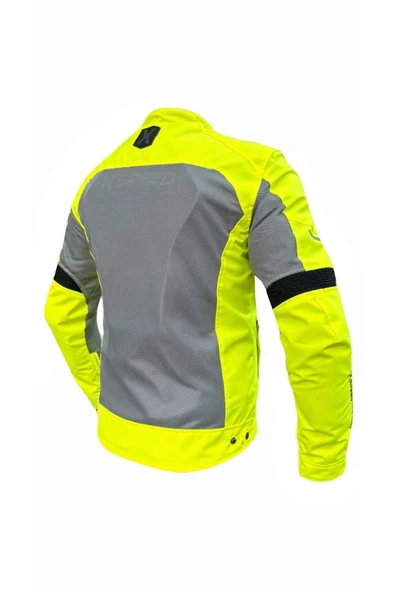 Xspeed X-evo Yazlık Fileli Korumalı Motosiklet Montu Yeni Sezon Neon - 2