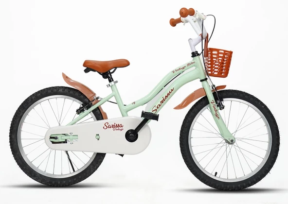 Sarissa Vintage 20 Jant 6 ve 10 Yaş Çocuk Bisikleti Yeşil + Yan Destek Tekeri Hediyeli