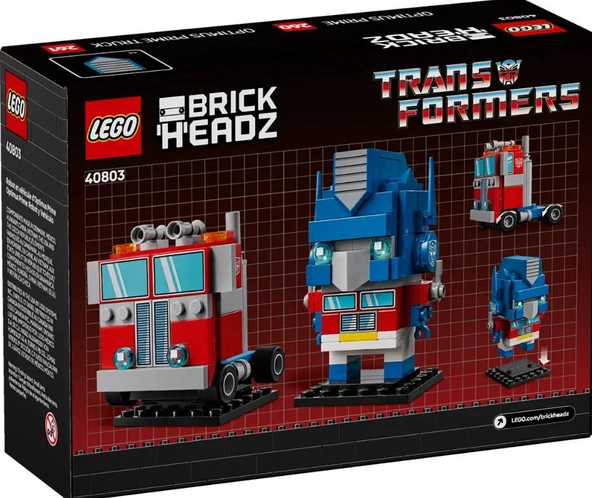Lego Brickheadz Transformers Optimus Prime Robot & Vehicle 40803 - 4