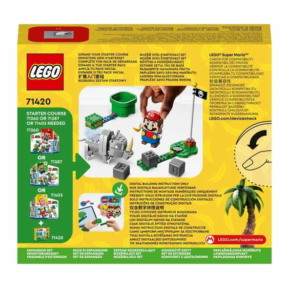 LEGO® Super Mario Gergedan Rambi Ek Macera Seti 71420 - 4
