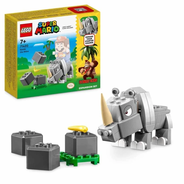 LEGO® Super Mario Gergedan Rambi Ek Macera Seti 71420