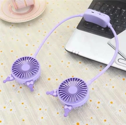 Fan Kuromi Şarjlı Boyun Fanı Vantilatör USB Şarj Taşınabilir - 2