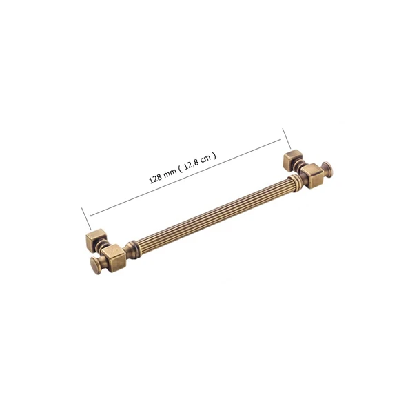 Doğanlar AL-344 128 mm Mobilya Kulp Olifka ( Antik Sarı) - 2
