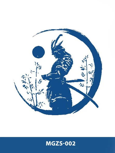 MGZS-002 YARI KALICI SAVAŞCI SAMURAY DESEN DÖVME-TATTO