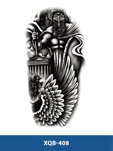 XQB-488 ORTA BOY SAVAŞCI KADIN DESEN GEÇİCİ DÖVME-TATTO