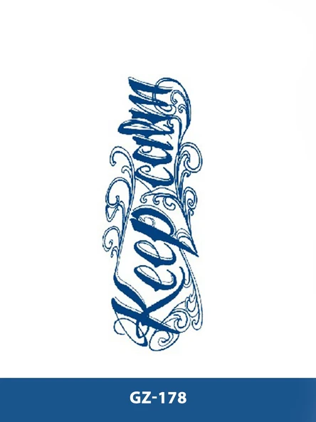 GZ-178 ORTA BOY YARI KALICI KEEP CALM YAZILI DÖVME ürün görseli