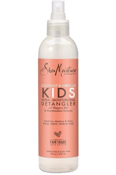 Shea Moisture Kids Coconut & Hibiscus Çocuklar Için Dolaşık Saç Açıcı Sprey 237ml
