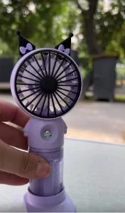Fan Sulu El Fanı Kuromi Telefon Tutucu Şarjlı Vantilatör USB Şarj Taşınabilir Masa Üstü - 5