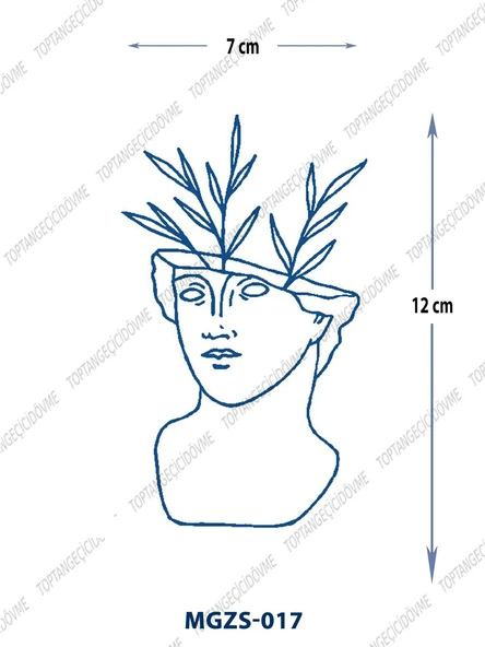 MGZS-017 YARI KALICI YUNAN TANRICASI SAKSI DESEN DÖVME-TATTO