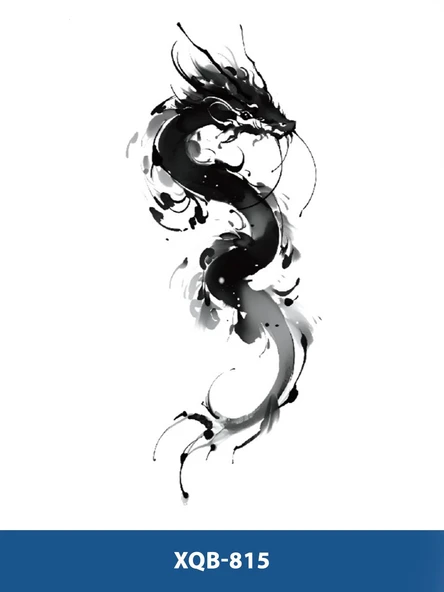 XQB-815 ORTA BOY EJDERHA DESEN GEÇİCİ DÖVME-TATTO