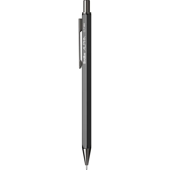 Scrikss Alpha 0.7mm Mekanik Kurşun Kalem Siyah / - 2