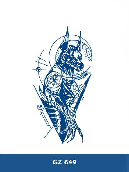 GZ-649 ORTA BOY YARI KALICI KÖPEK DESEN DÖVME