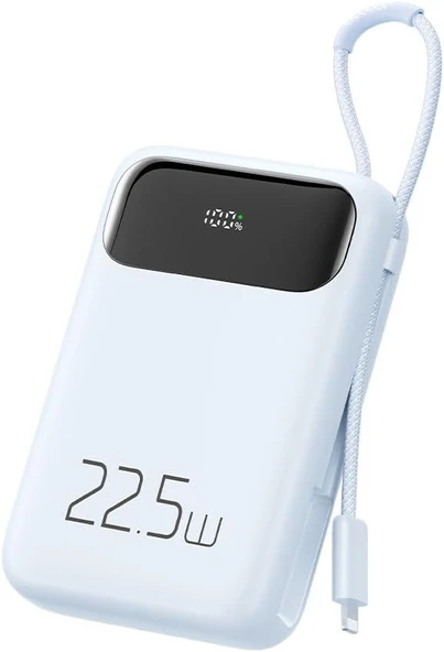 Mcdodo Mc-3254 10.000 Mah Lightning 22.5W Powerbank, Mavi - 2