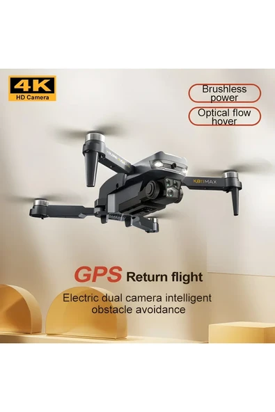 K811 Max(GPS MODE) 500 Metre Menzilli Gps Çoklu Kameralı Drone (OTOMATİK EVE DÖN) 2 Batarya - 4