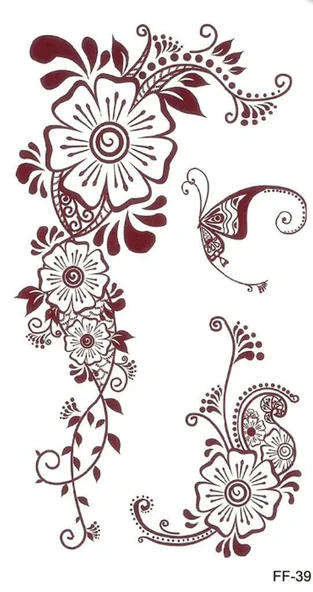 FF-039 ORTA BOY ETNİK DESEN GEÇİCİ DÖVME-TATTO