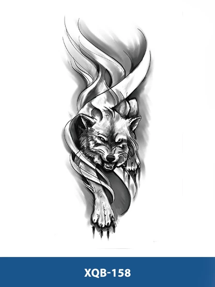 XQB-158 ORTA BOY KURT DESEN GEÇİCİ DÖVME-TATTO