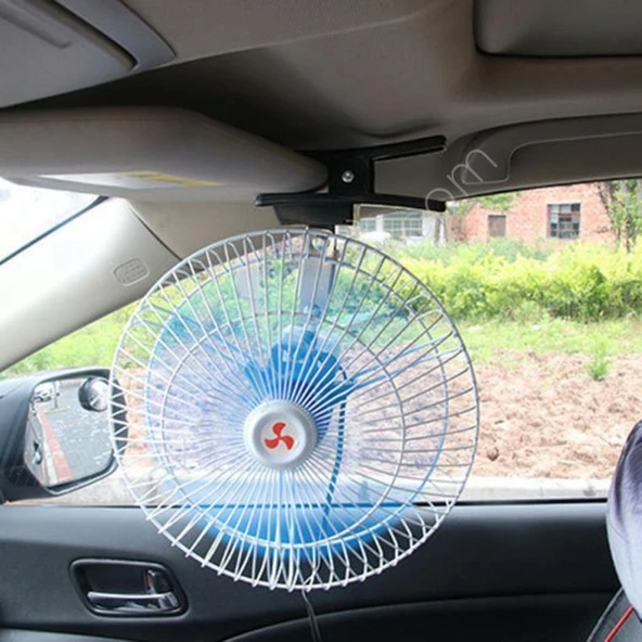 Araç Içi Vantilatör Mavi Mandallı 24v 10 inç üniversal model Niken - 2