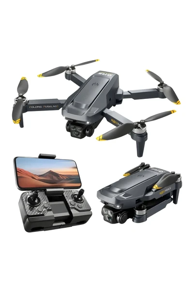 K811 Max(GPS MODE) 500 Metre Menzilli Gps Çoklu Kameralı Drone (OTOMATİK EVE DÖN) 2 Batarya - 5